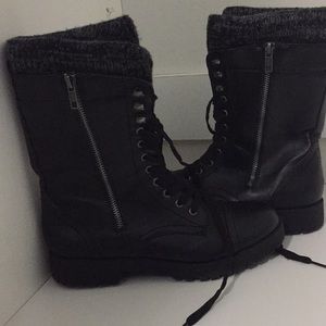 Black high boots